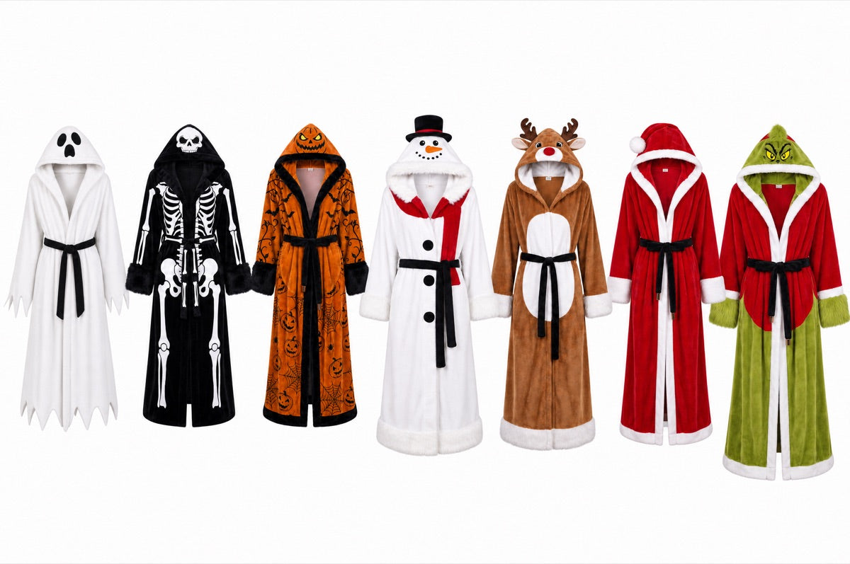 All seven Cozy Holidays designs