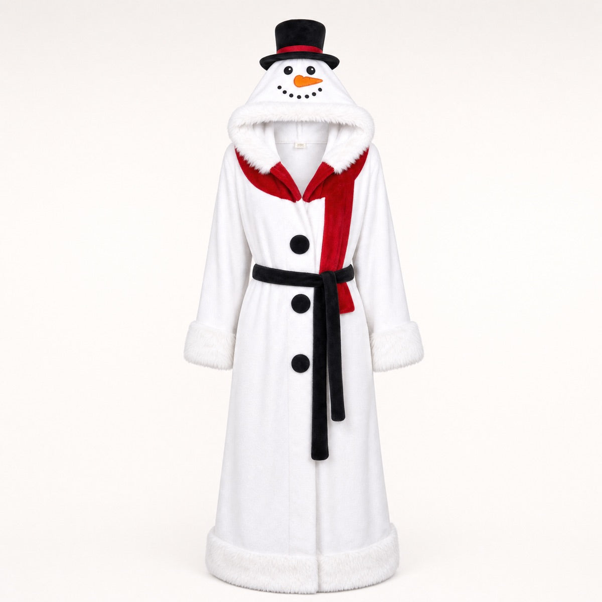 Snowman heated holiday robe